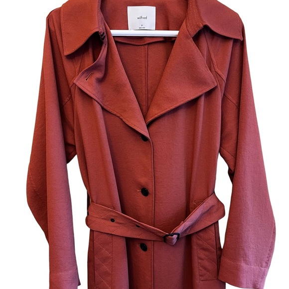 Aritzia Wilfred Pelat Trench Coat in Moroccan Spice! EUC - Picture 8 of 16